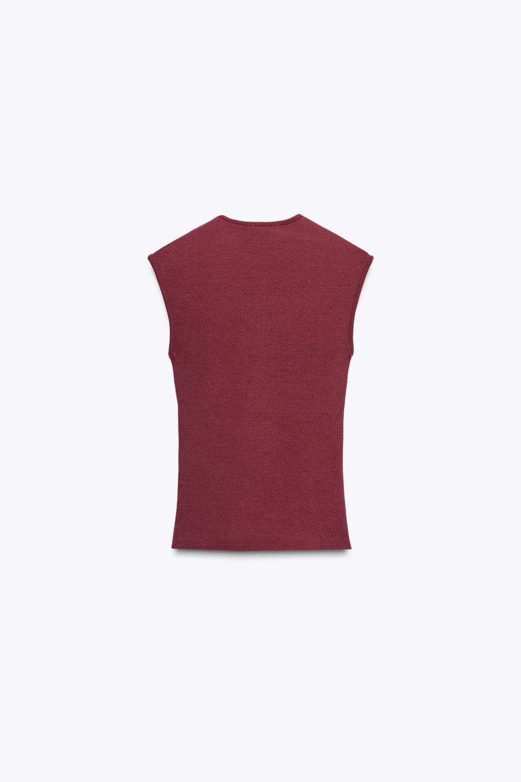 STRETCH RIB T-SHIRT - Zara фото 18