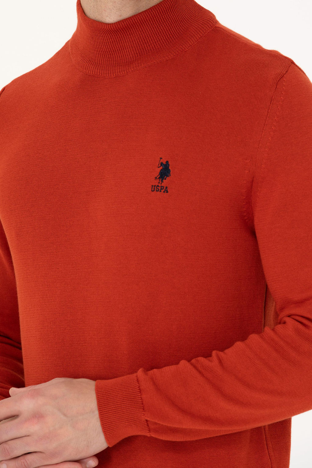 U. S. Polo Assn Мужской базовый свитер с плиткой - U.s. polo assn фото 21