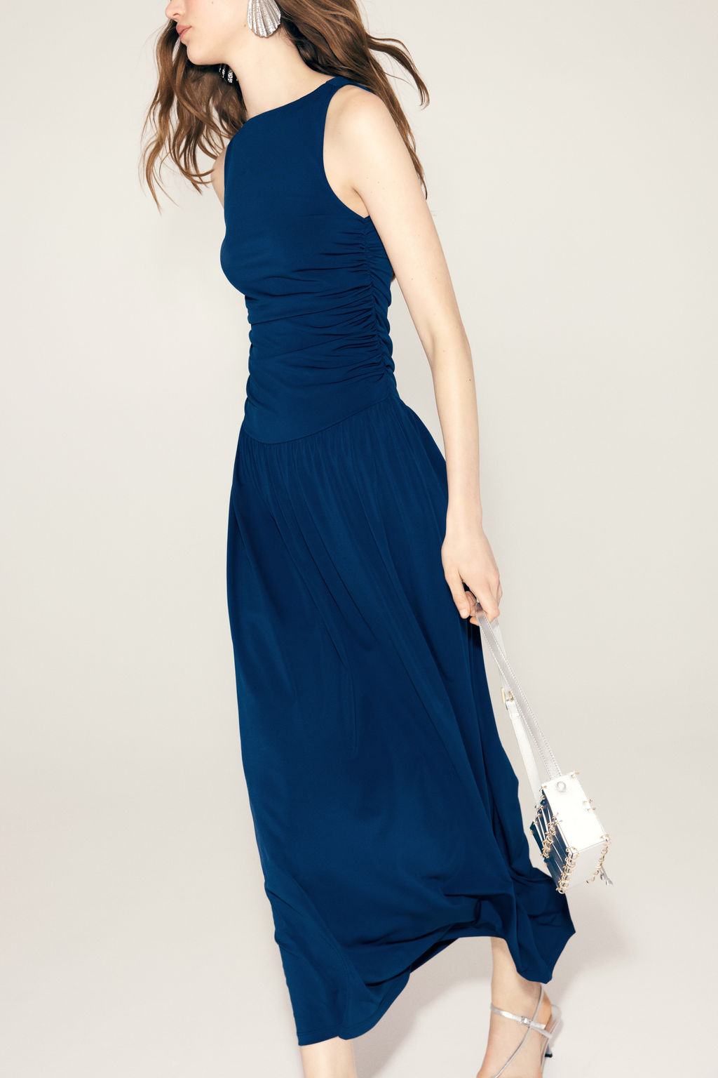 Vestido drapeado de punto - H&m фото 6