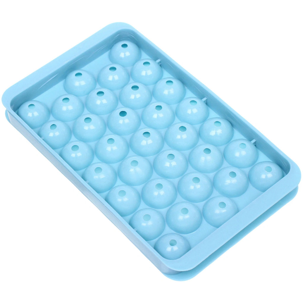 Цена за 5 шт. Форма для льда пластиковая "Шарики" 18*10*2см, цвета микс