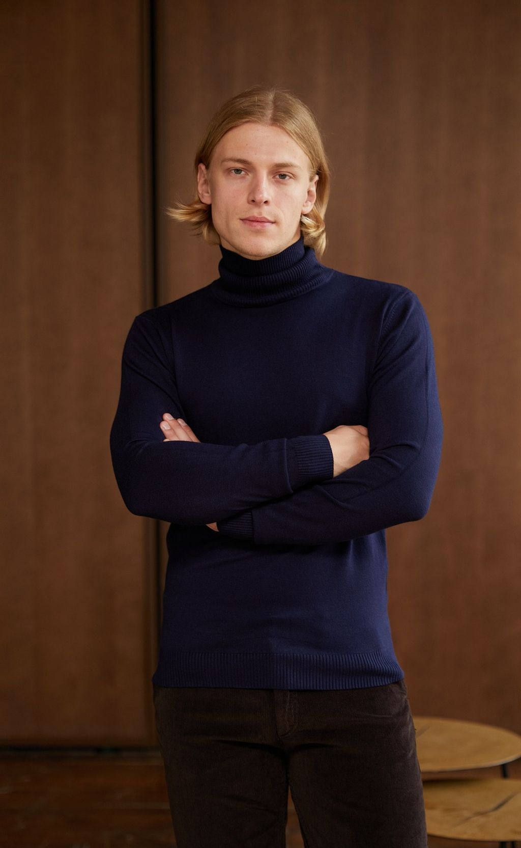 Водолазка F121-01-868 navy - Fine joyce фото 6