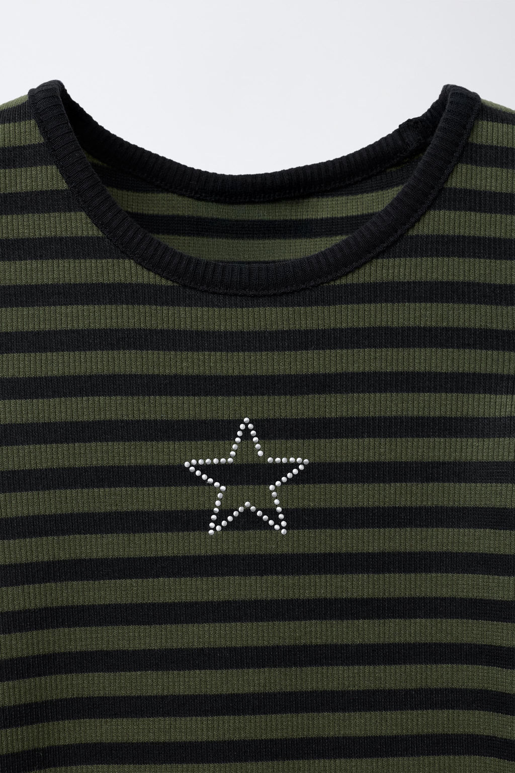STRIPED RIBBED DRESS WITH CUT-OUT DETAIL - Zara фото 3