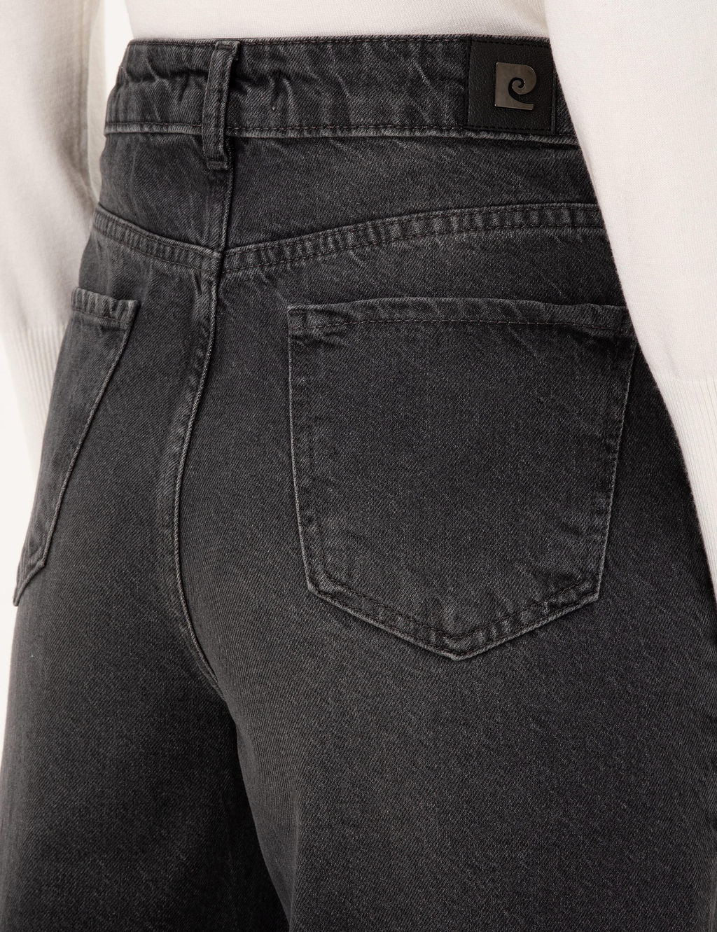 Gri High Waist Flare Fit Jean Pantolon