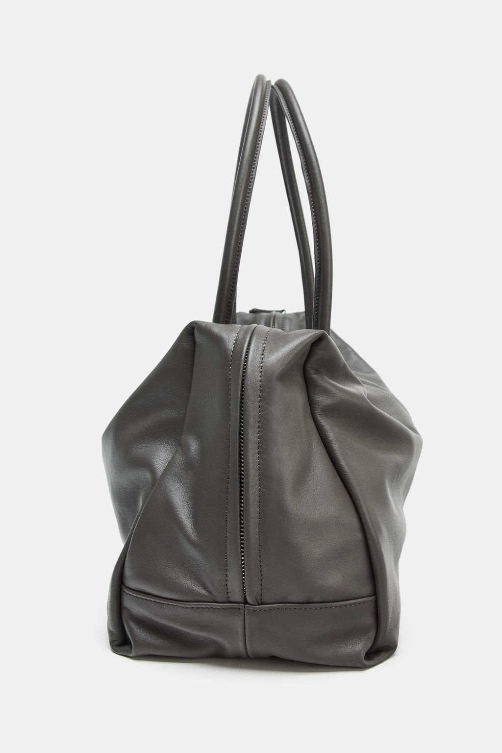 MAXI LEATHER BOWLING BAG - Zara фото 15
