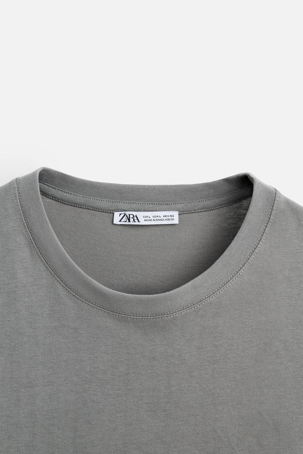 BASIC MEDIUM WEIGHT T-SHIRT - Zara фото 57