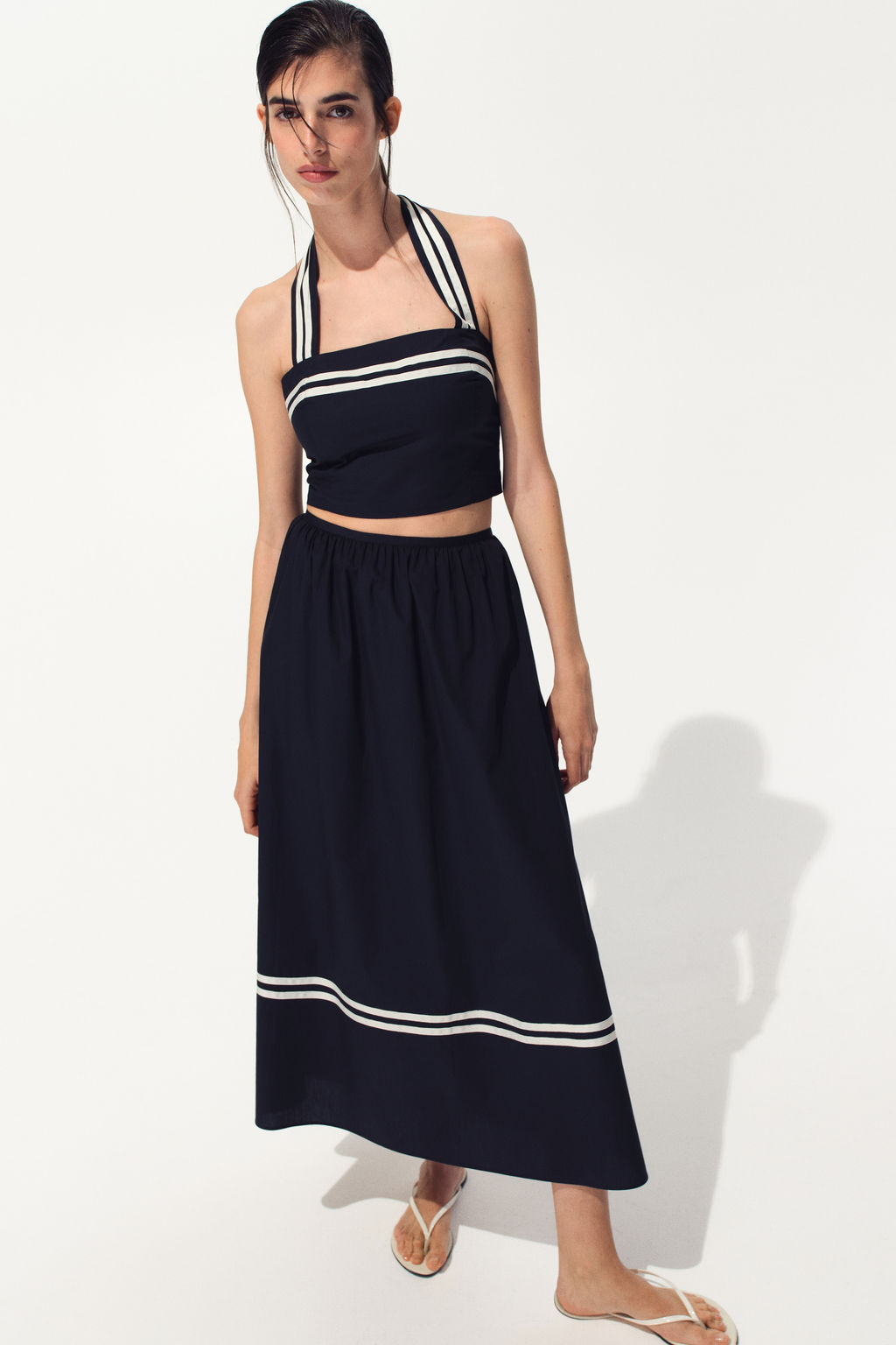 Top halter cropped - H&m фото 4