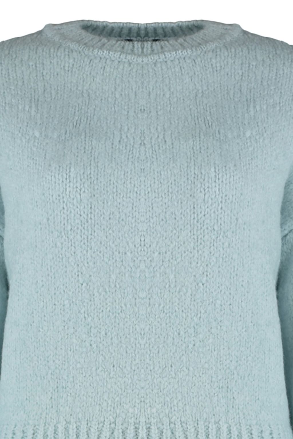 Mint Genis Kal?p Yumusak Dokulu Basic Triko Kazak TWOAW23KZ00185