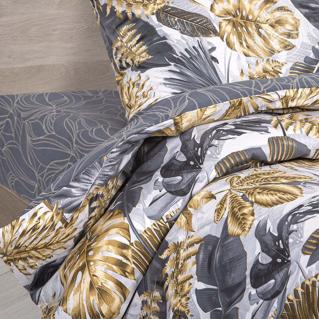 Постельное белье Тропикано (поплин DE LUXE) 2,0 сп./Пододеяльник: 1 шт. - 215*175; Простыня: 1 шт. - 215*200; Наволочка: 2 шт. - 70*70; DE LUXE