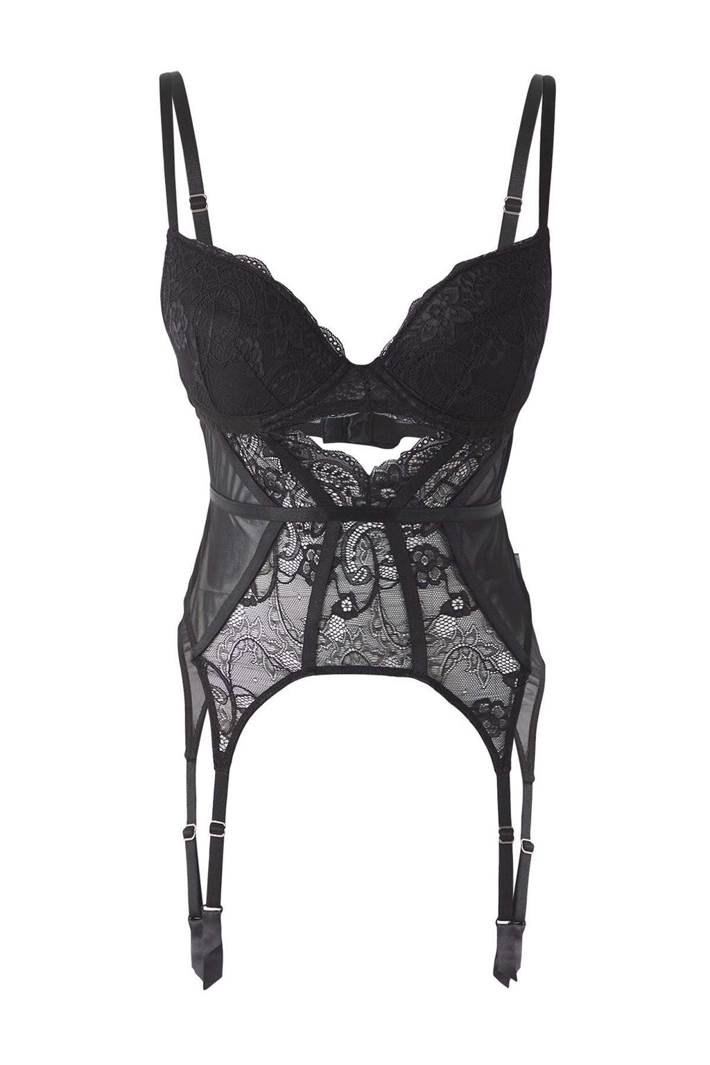 Siyah Dantel Jartiyerli Kapl? Orme Body THMAW26BD00001