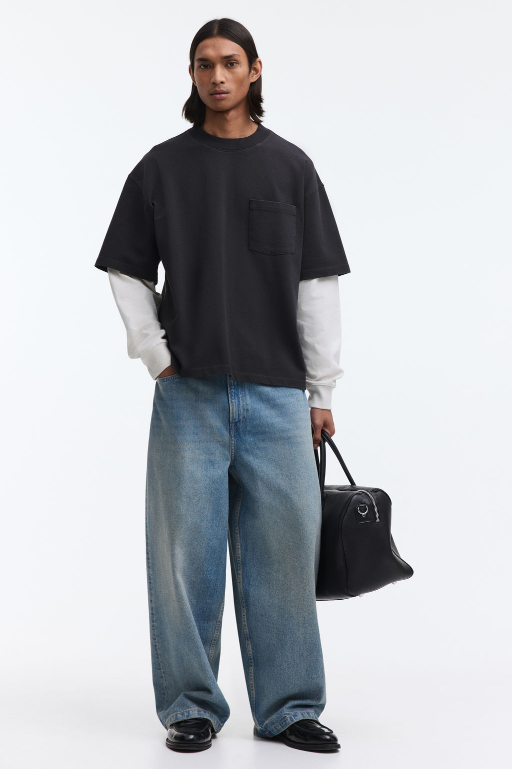 Camiseta de algod?n dise?o layering Oversized Fit - H&m фото 6