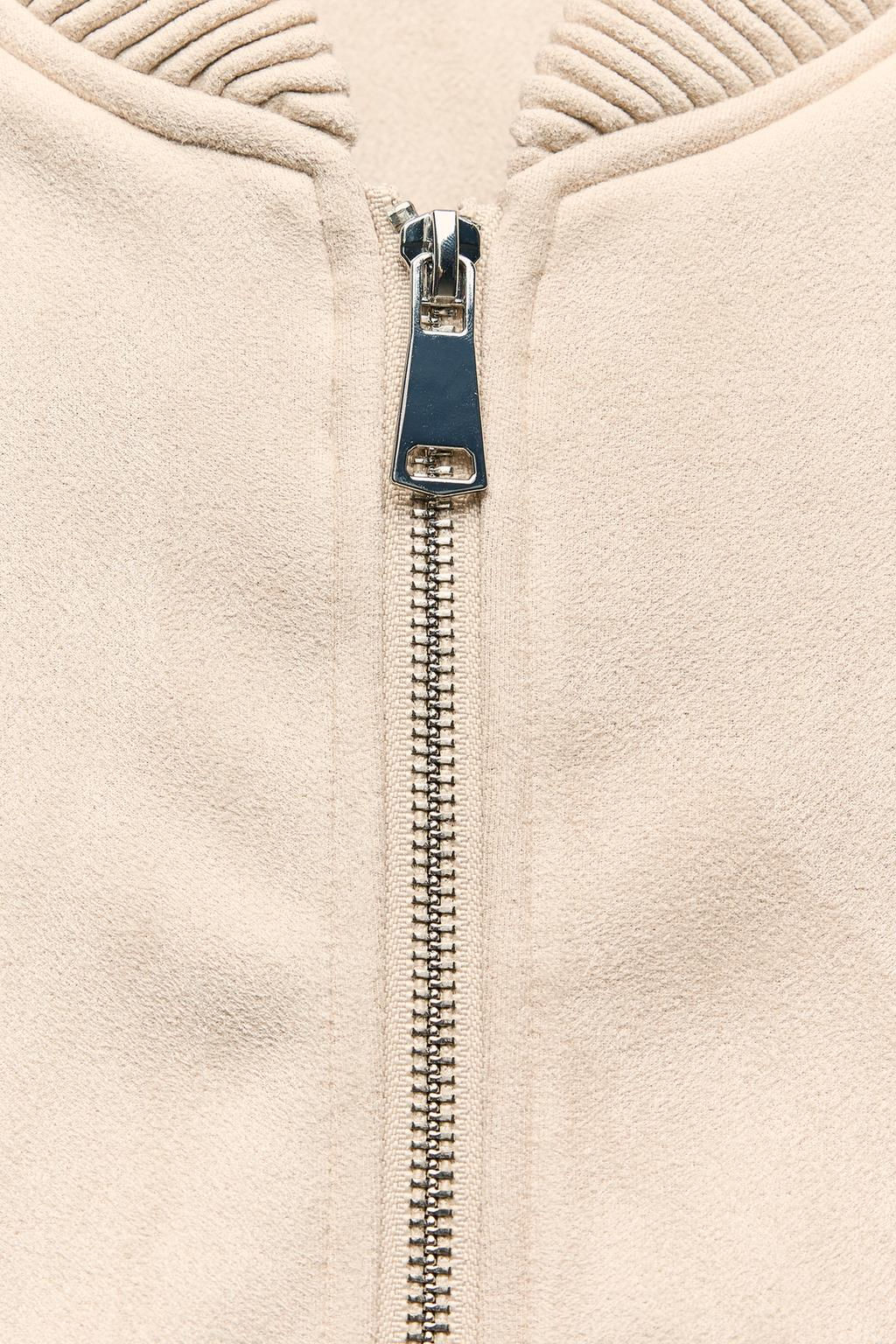 FAUX SUEDE JACKET - Zara фото 7