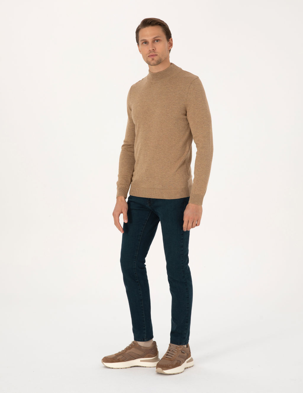 Haki Slim Fit Jean Pantolon