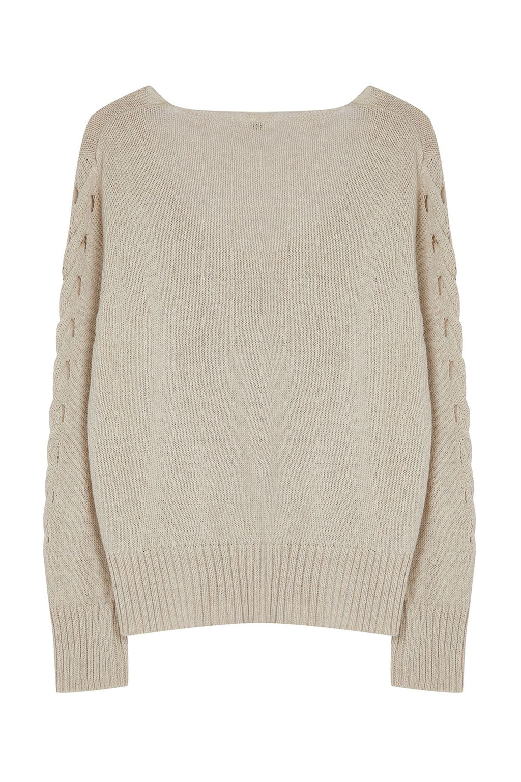 Vizon Merserize Gorunumlu Ajurlu/Delikli Pamuklu V Yaka Triko Kazak TWOAW24KZ01217 - Trendyolmilla фото 15