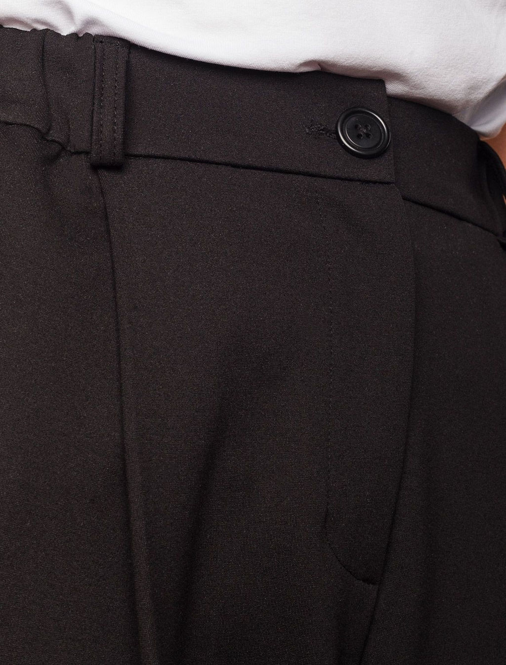 Брюки-палаццо на резинке сзади из джерси