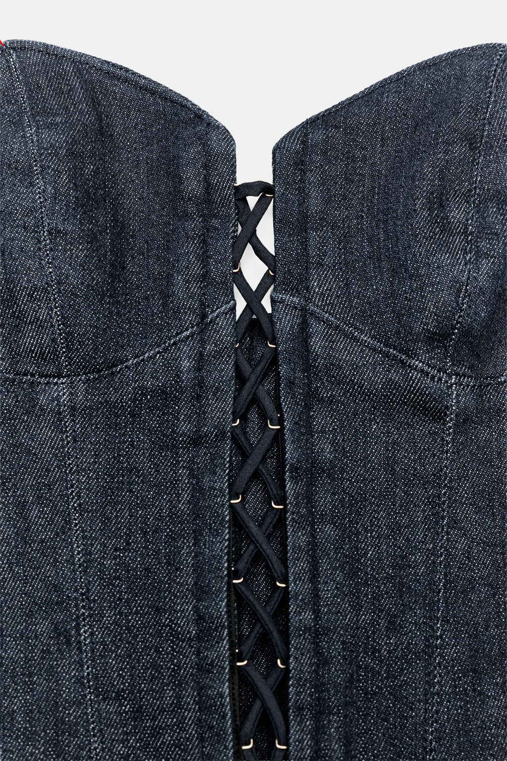 TOP CORSETERO DENIM TRF / ?ndigo oscuro - Zara фото 8