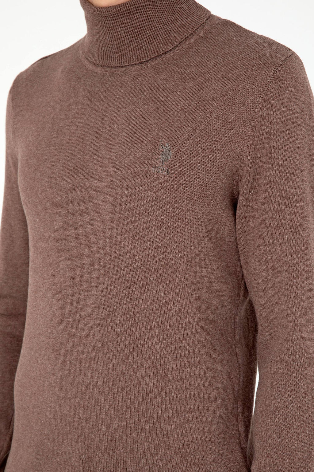Мужской базовый свитер из норки и меланжа Неожиданная скидка в корзине - U.s. polo assn фото 7