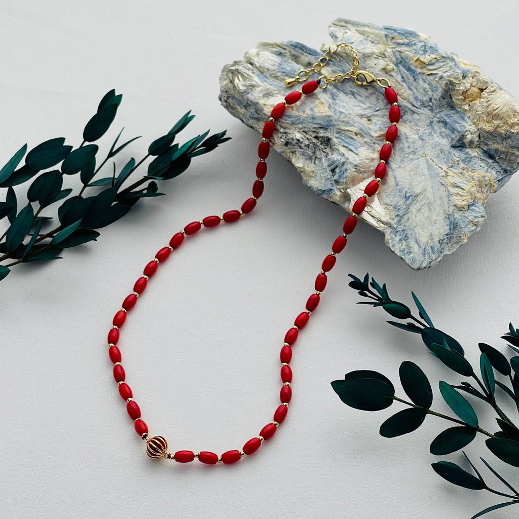 Чокер из Коралла 37 см +