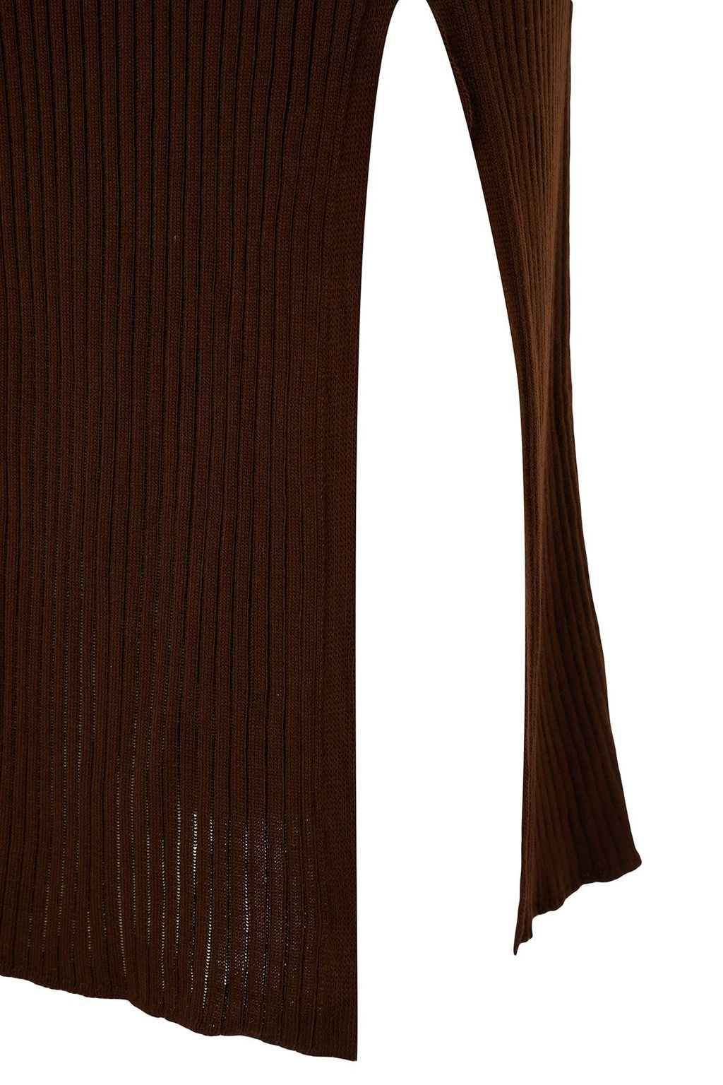 Kahverengi Crop Triko Alt-Ust Tak?m TWOAW23AU00240