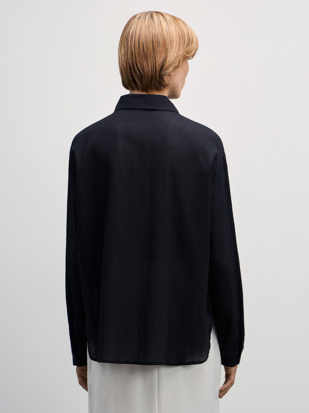 Рубашка из хлопка свободного кроя / Zarina  фото 5