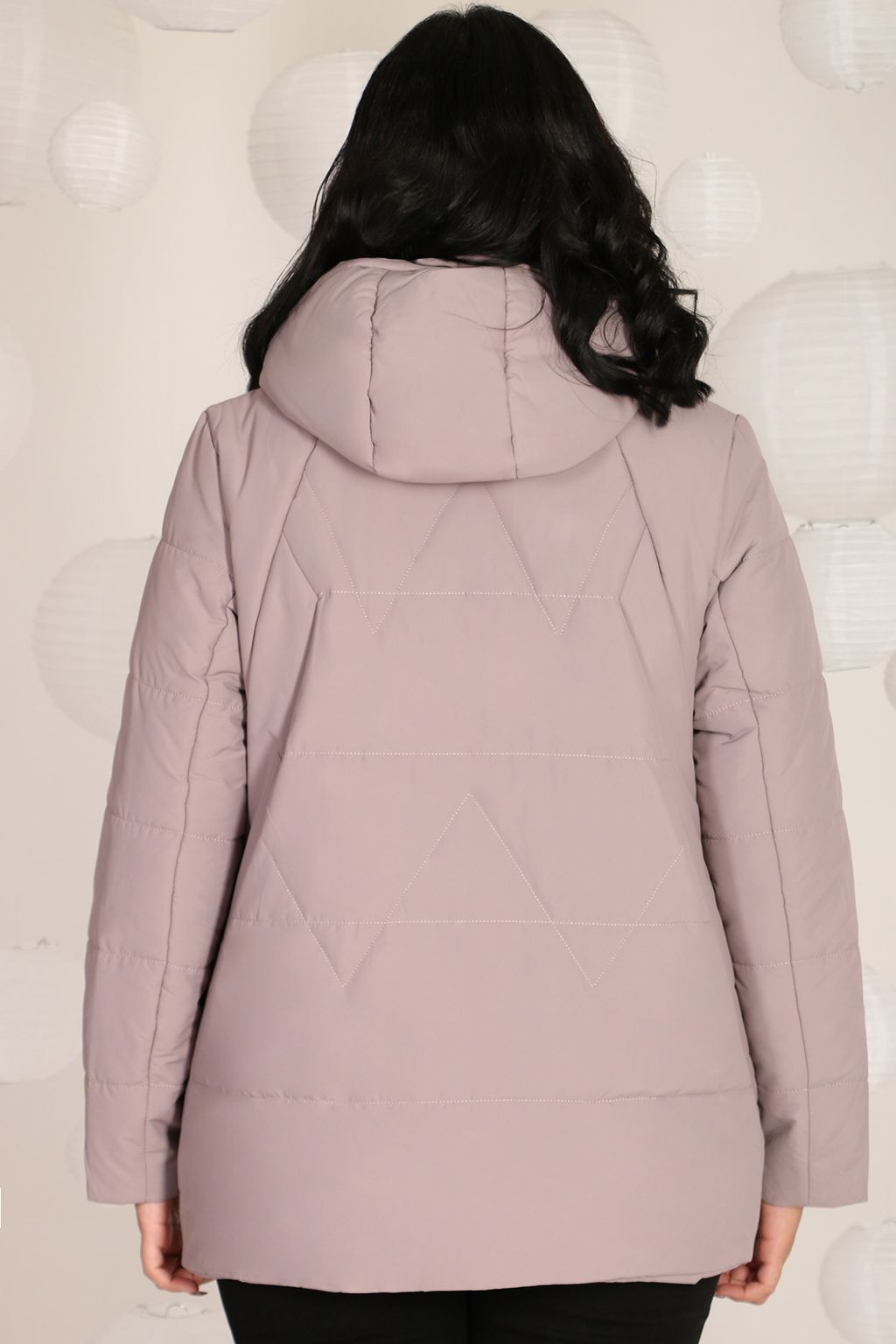 Куртка с капюшоном больших размеров - Almond фото 4