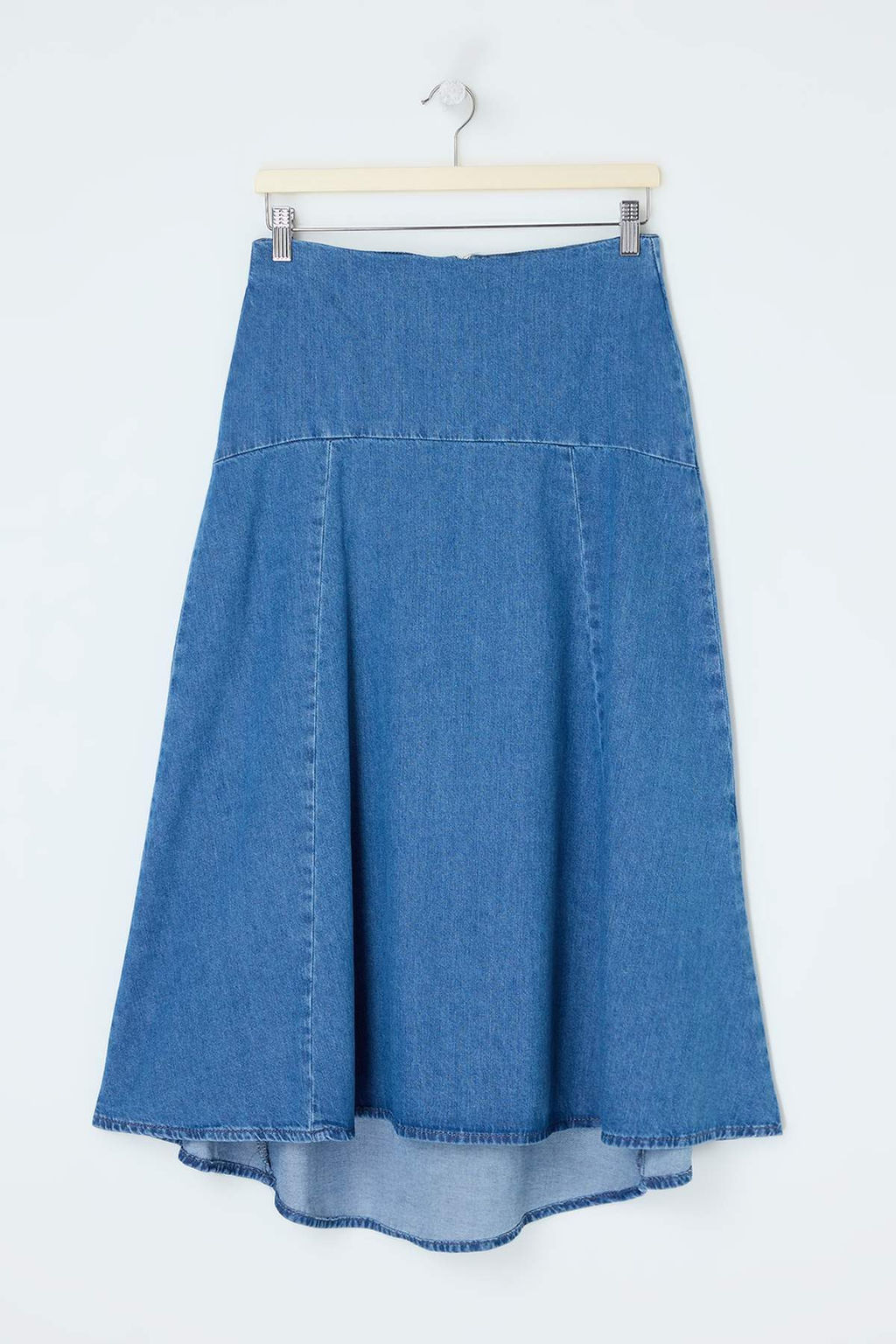 Mavi DOKUMLU Dikis Detayl? Midi Denim Etek TWOSS26ET00096 - Trendyolmilla фото 7