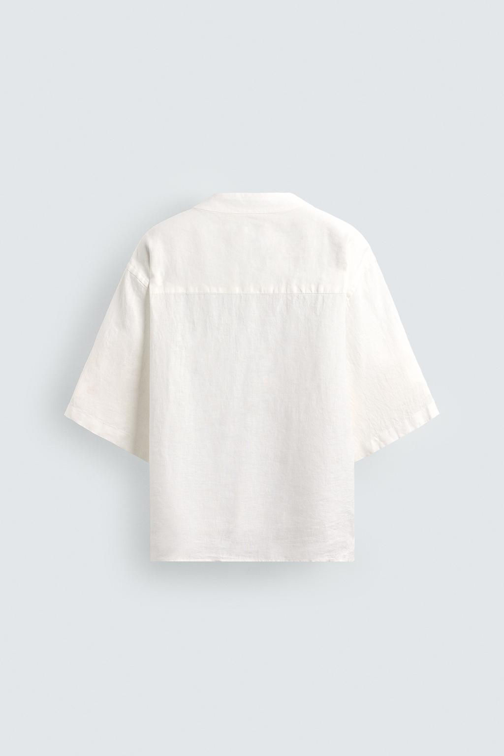 100% LINEN SHIRT - Zara фото 11