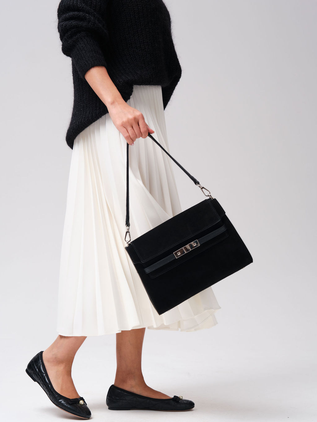 Замшевая сумка Rachel DBR 31361 черный фото 9