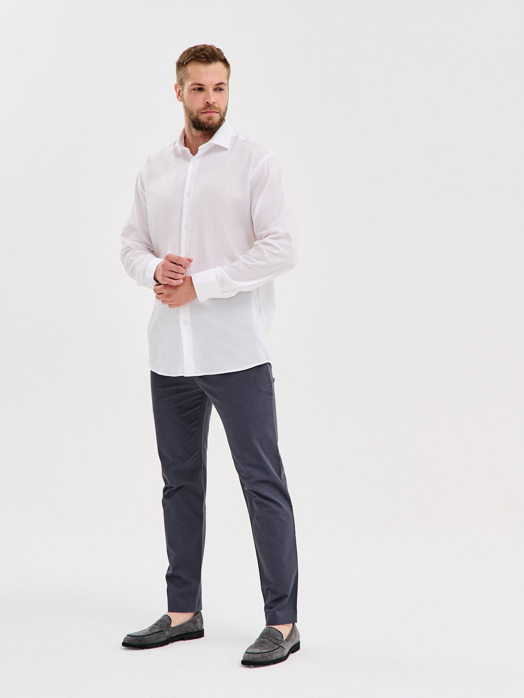 Сорочка мужская длинный рукав GREG 103/291/0993/Z  фото 4