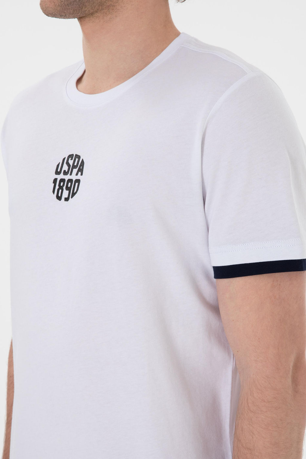 Erkek Regular Fit Bisiklet Yaka Beyaz Ti__rt Sepette S_rpriz _ndirim - U.s. polo assn фото 7