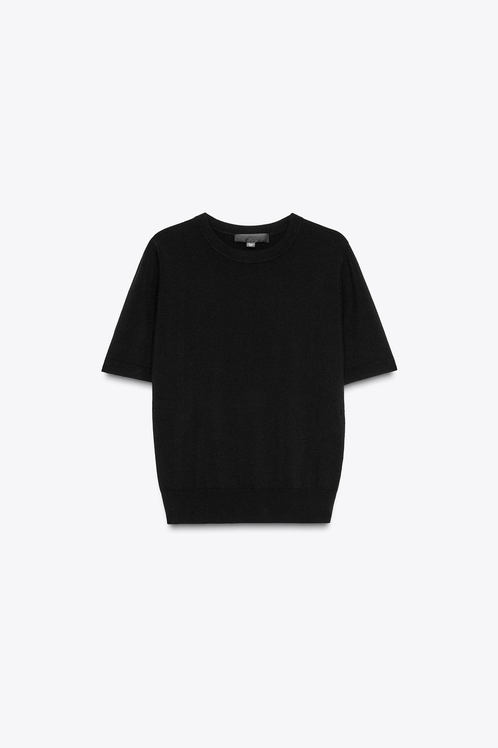 BASIC PLAIN KNIT SHORT SLEEVE TOP - Zara фото 49