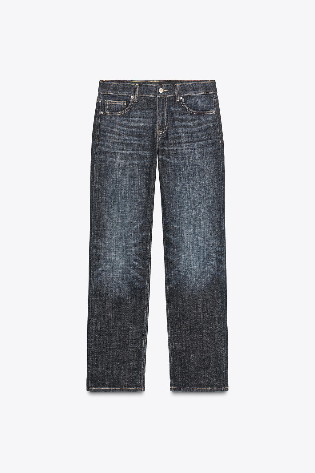TRF STRAIGHT LOW-RISE JEANS - Zara фото 7