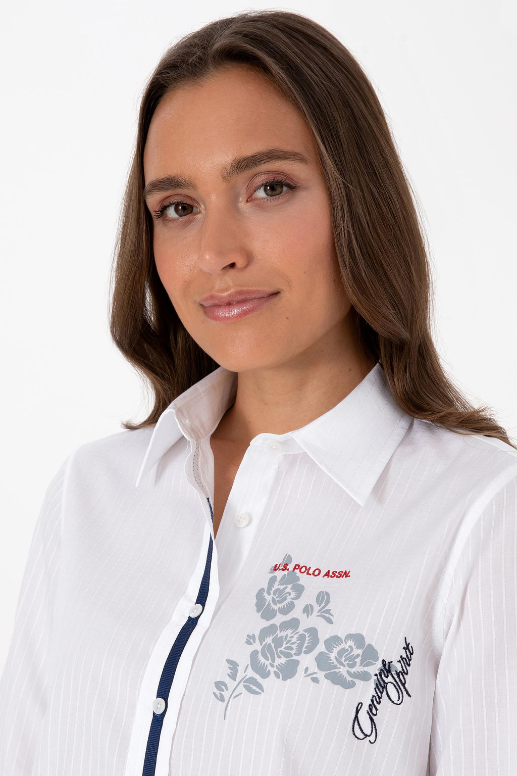 Kad_n Beyaz Uzun Kollu G_mlek - U.s. polo assn фото 2