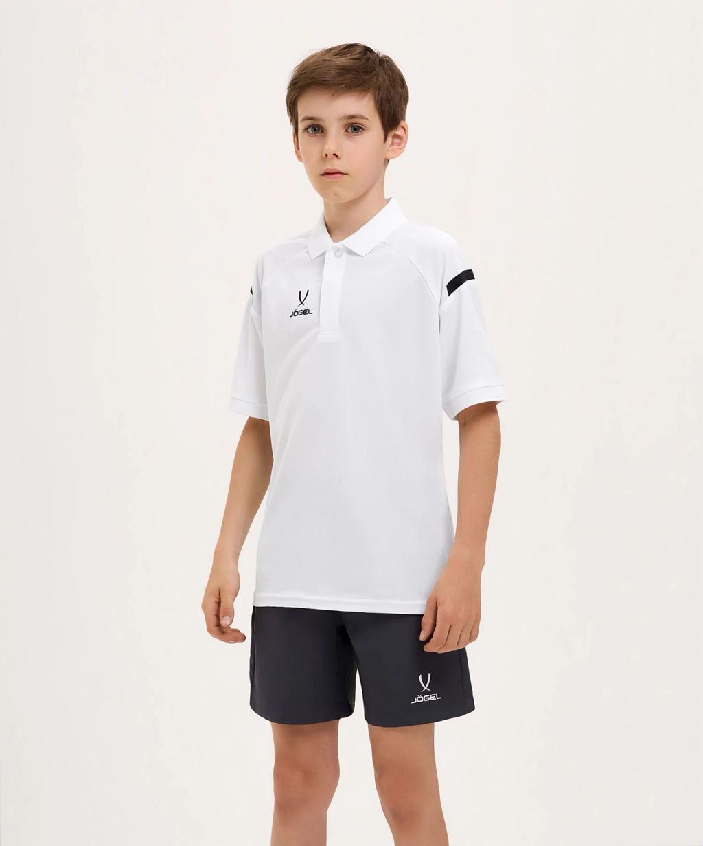 Поло JOGEL CAMP 2 Poly Polo, белый, детский  фото 7