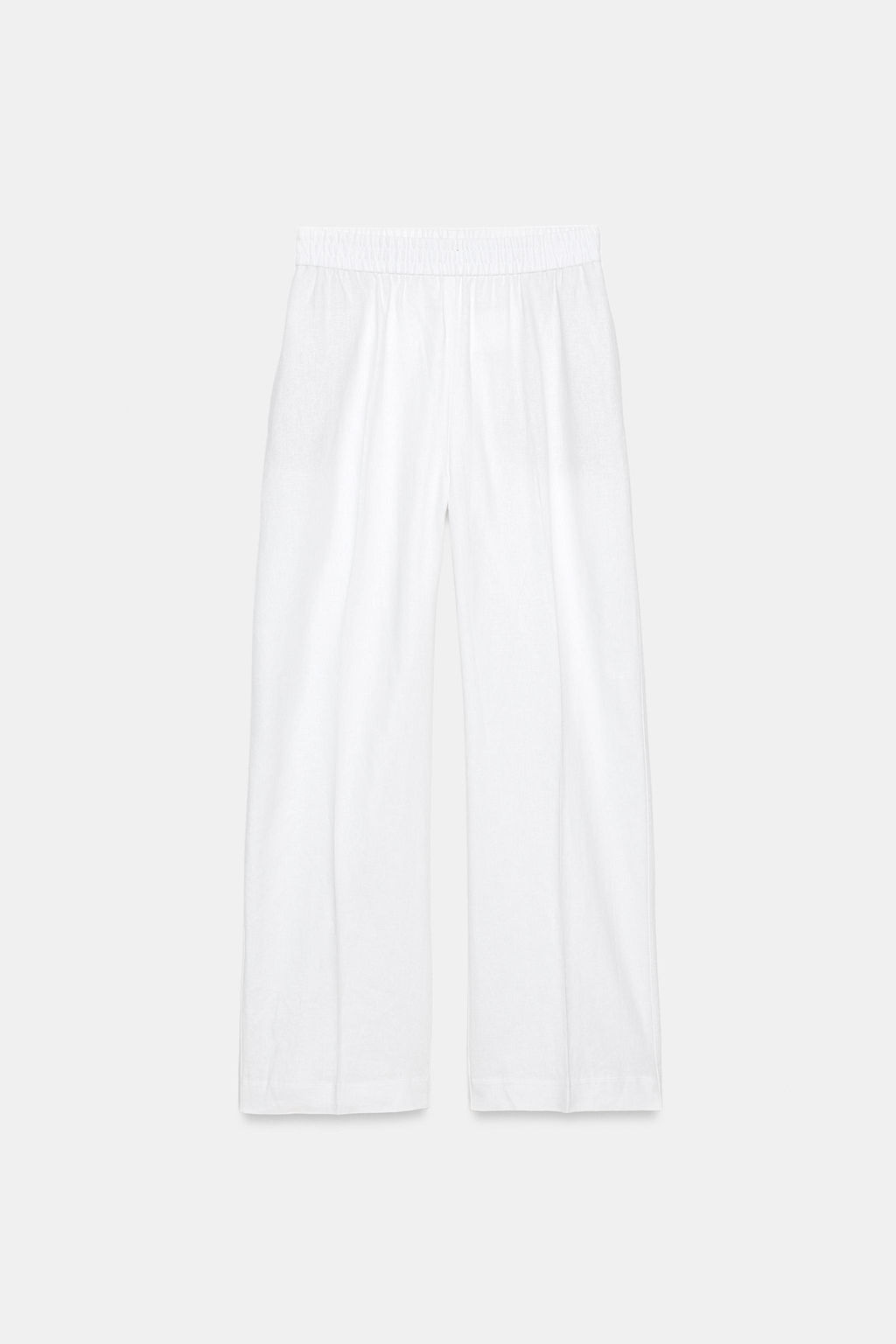 PANTAL?N RECTO CON LINO / Blanco roto - Zara фото 6