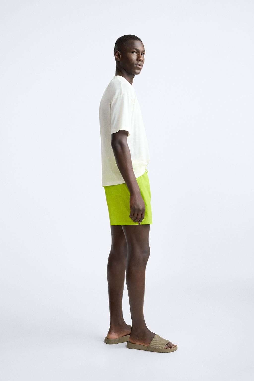 DOKULU REGULAR FIT DENIZ SORTU - Zara фото 7