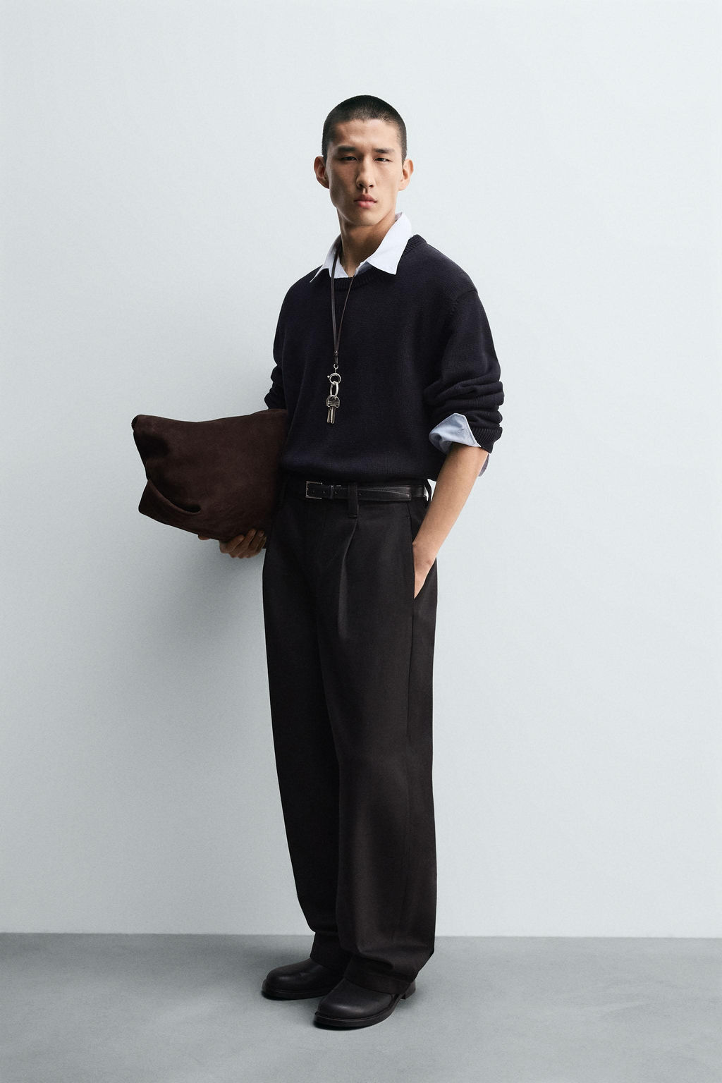 BALLOON FIT PLEATED JEANS - Zara фото 8