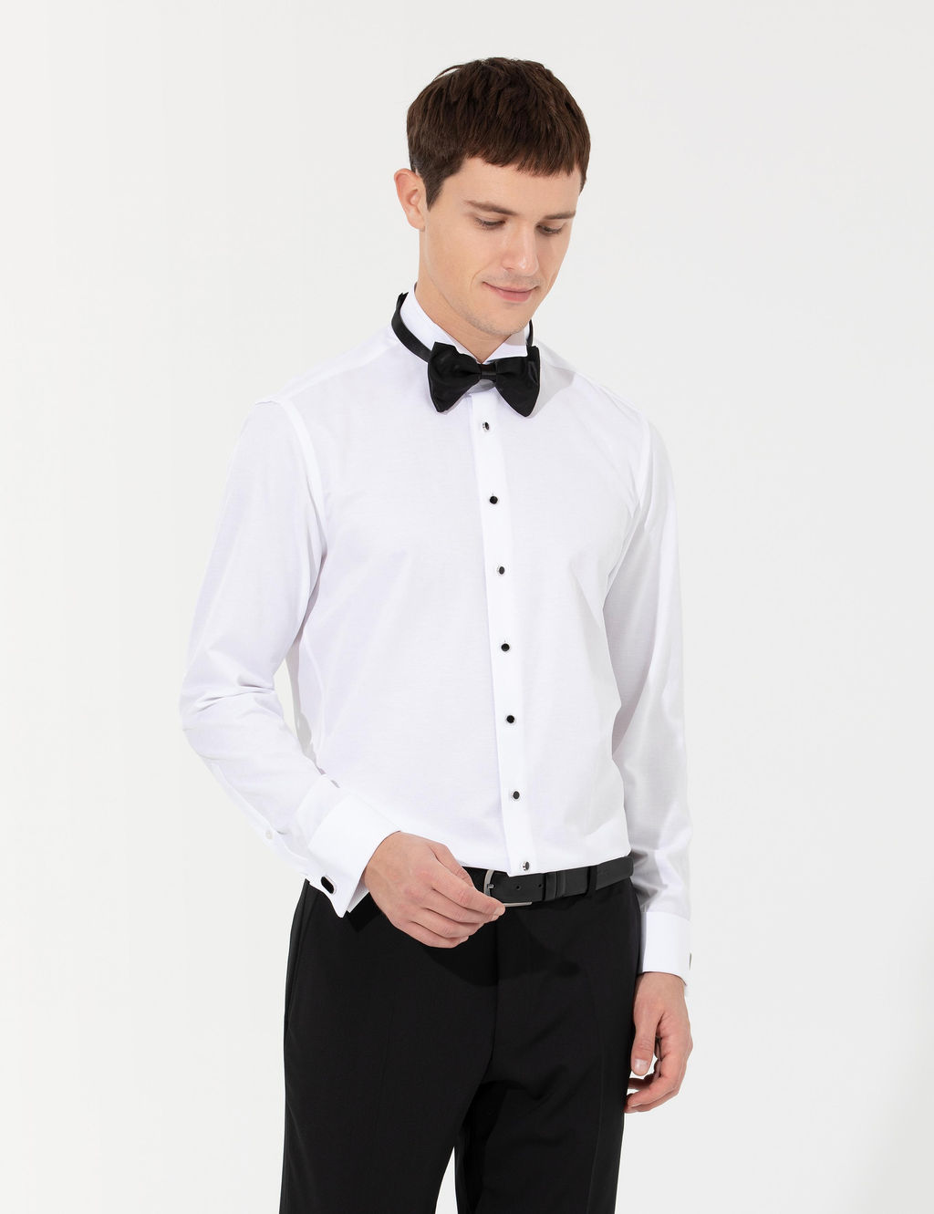 Beyaz Slim Fit Smokin G_mlek