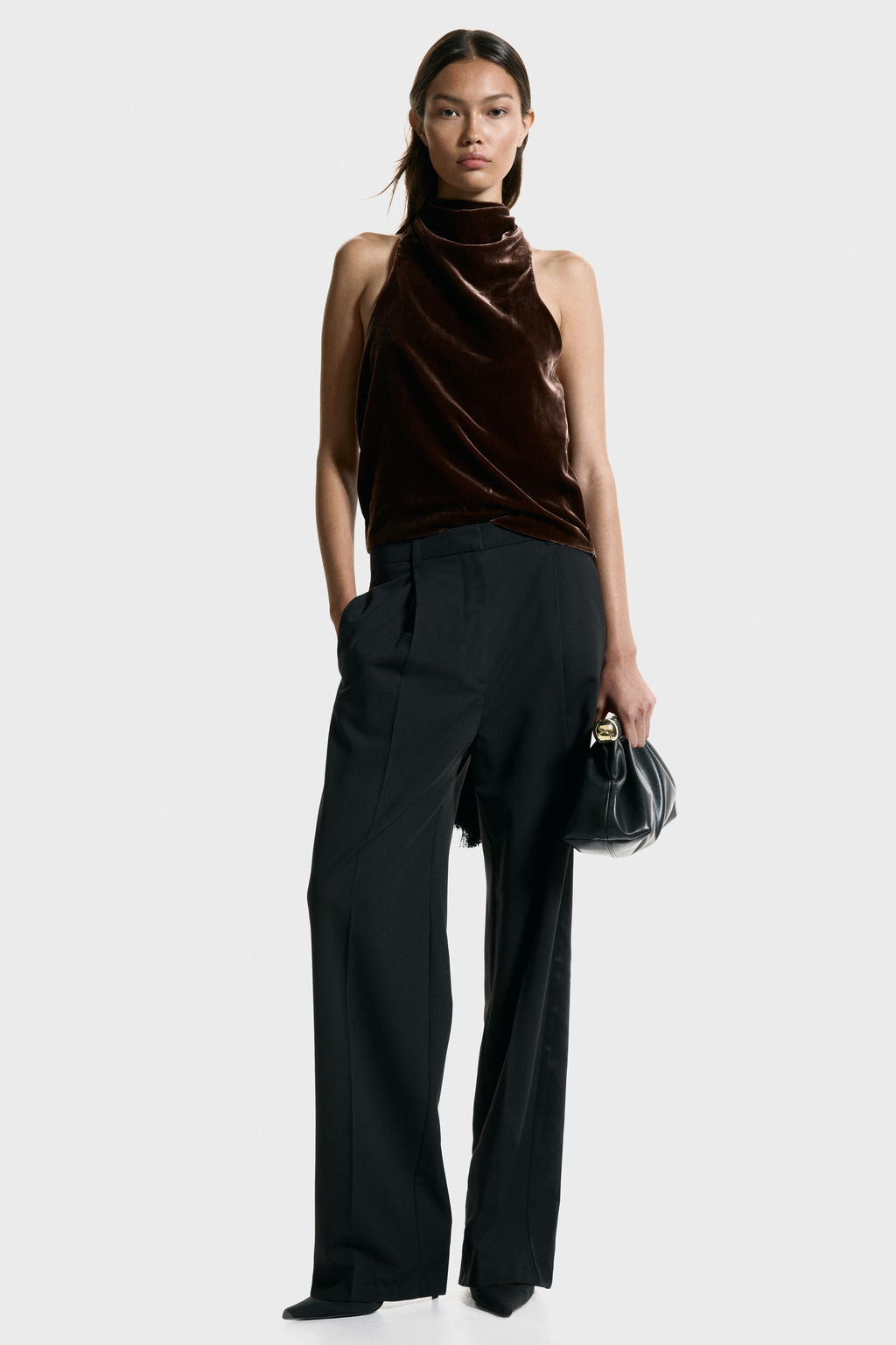 Top halter de terciopelo - H&m фото 7