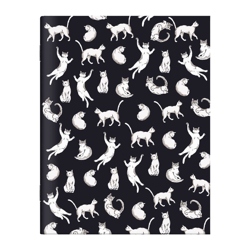 Тетрадь, 32 л. дизайнерский блок(клетка), арт. 65812/ КОШАЧЬИ НЕЖНОСТИ / 200х259 мм, мягкий переплёт