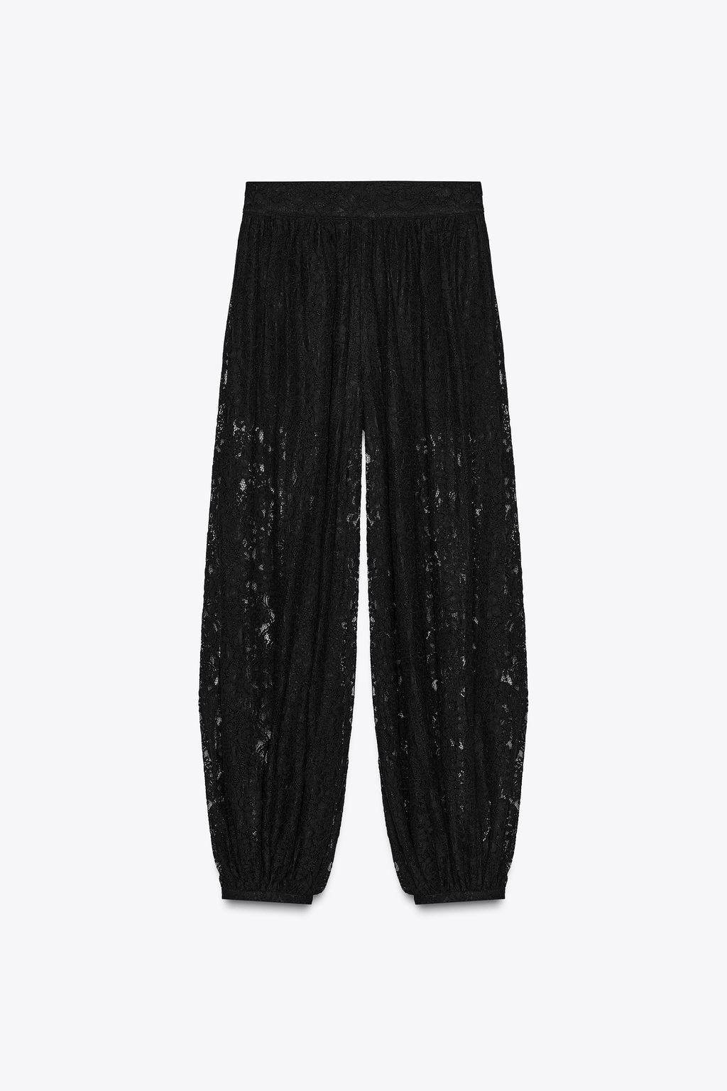 ZW COLLECTION LACE BALLOON TROUSERS - Zara фото 2