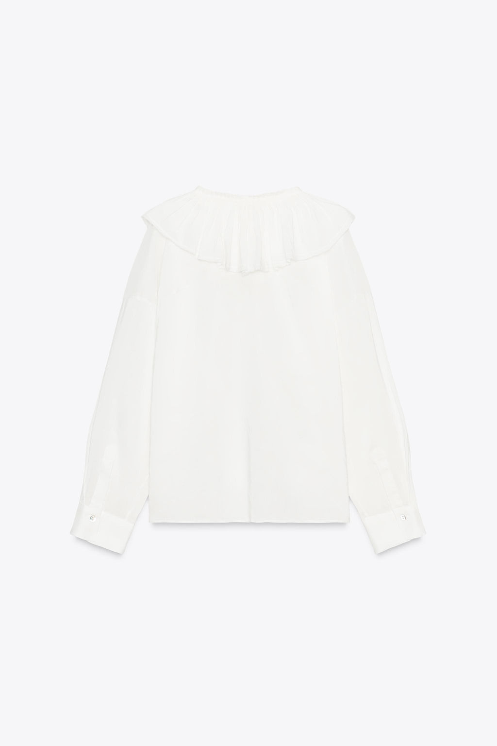 LINEN AND SILK BLEND SHIRT ZW COLLECTION - Zara фото 8