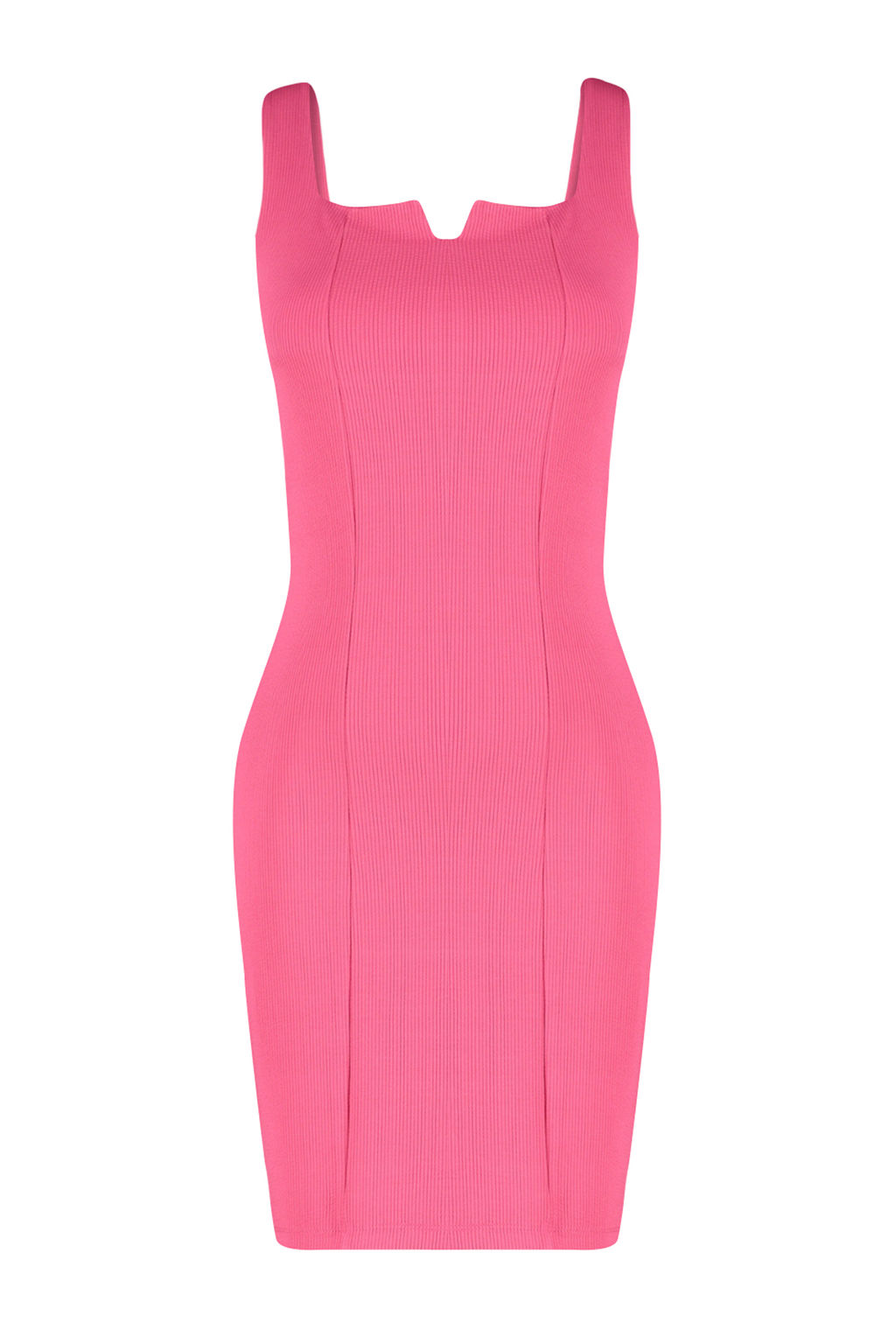 Fusya Fitilli Ask?l? Bodycone/Vucuda Oturan Esnek Orme Mini Kalem Elbise TWOSS24EL00589 - Trendyolmilla фото 6