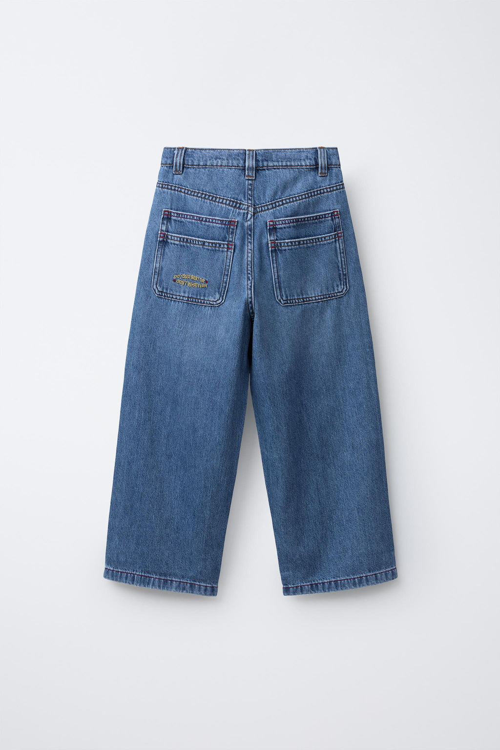 EMBROIDERED BAGGY JEANS - Zara фото 2