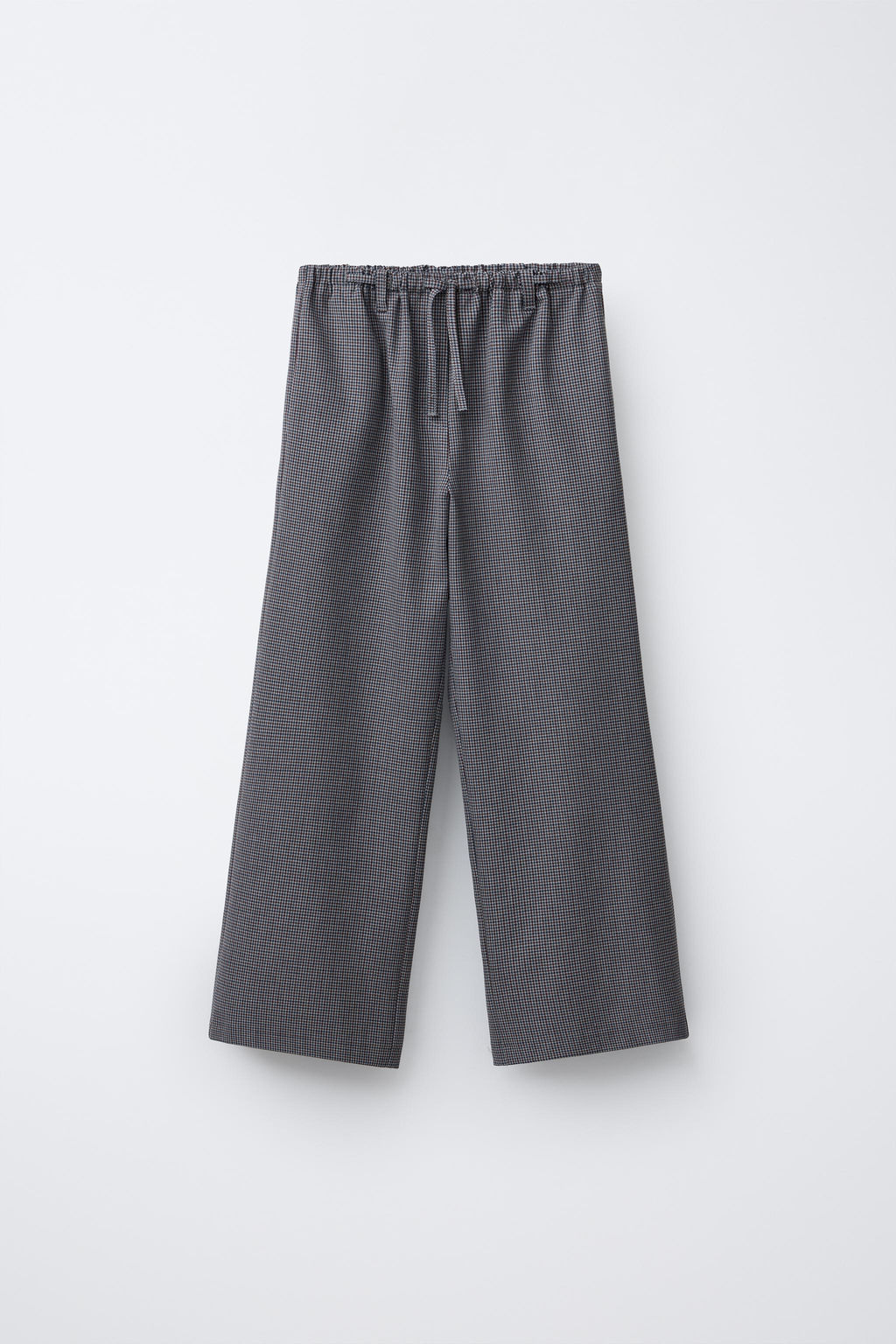 CHECK TROUSERS WITH DRAWSTRING