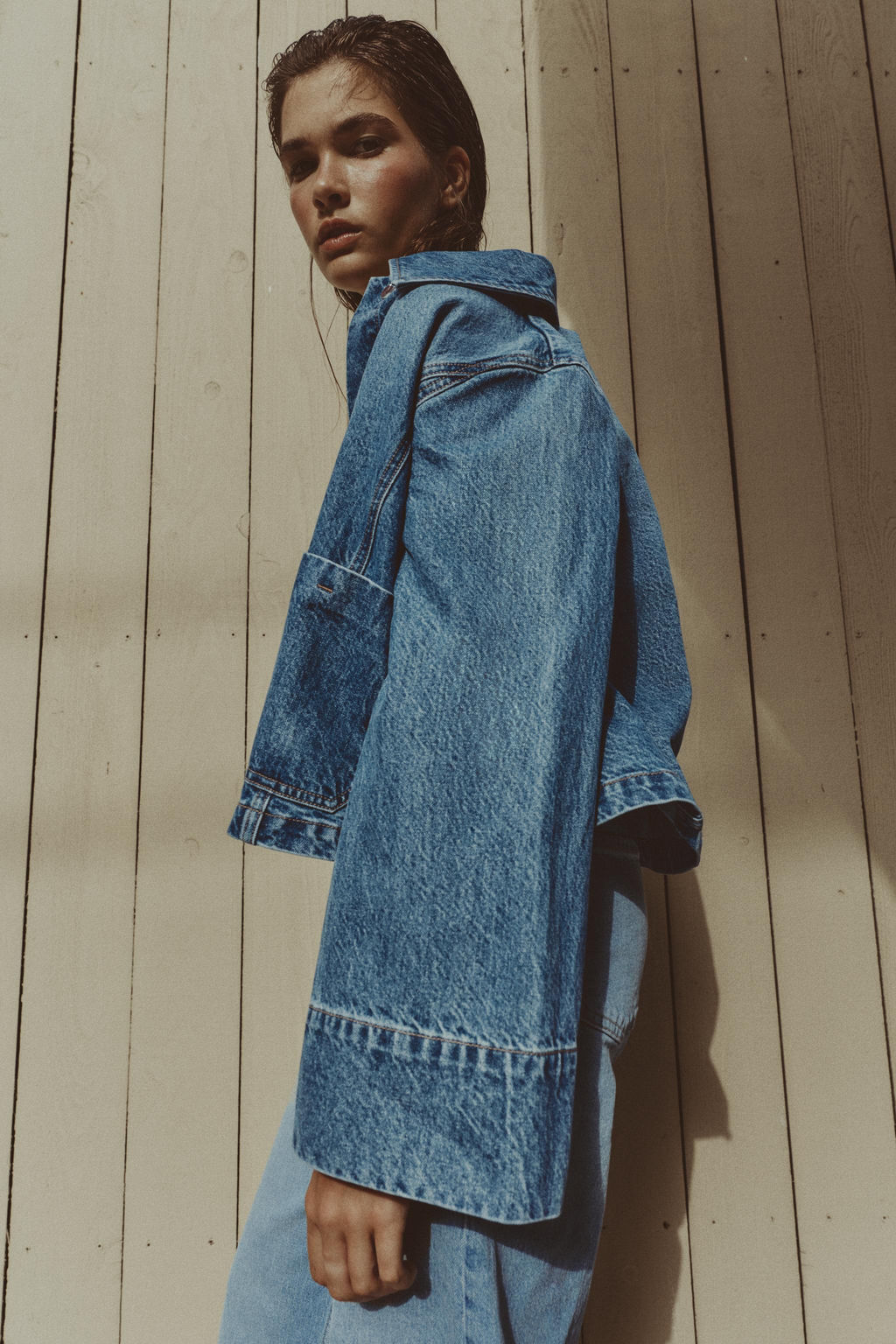 CAZADORA Z1975 DENIM CORTA / Azul medio - Zara фото 9