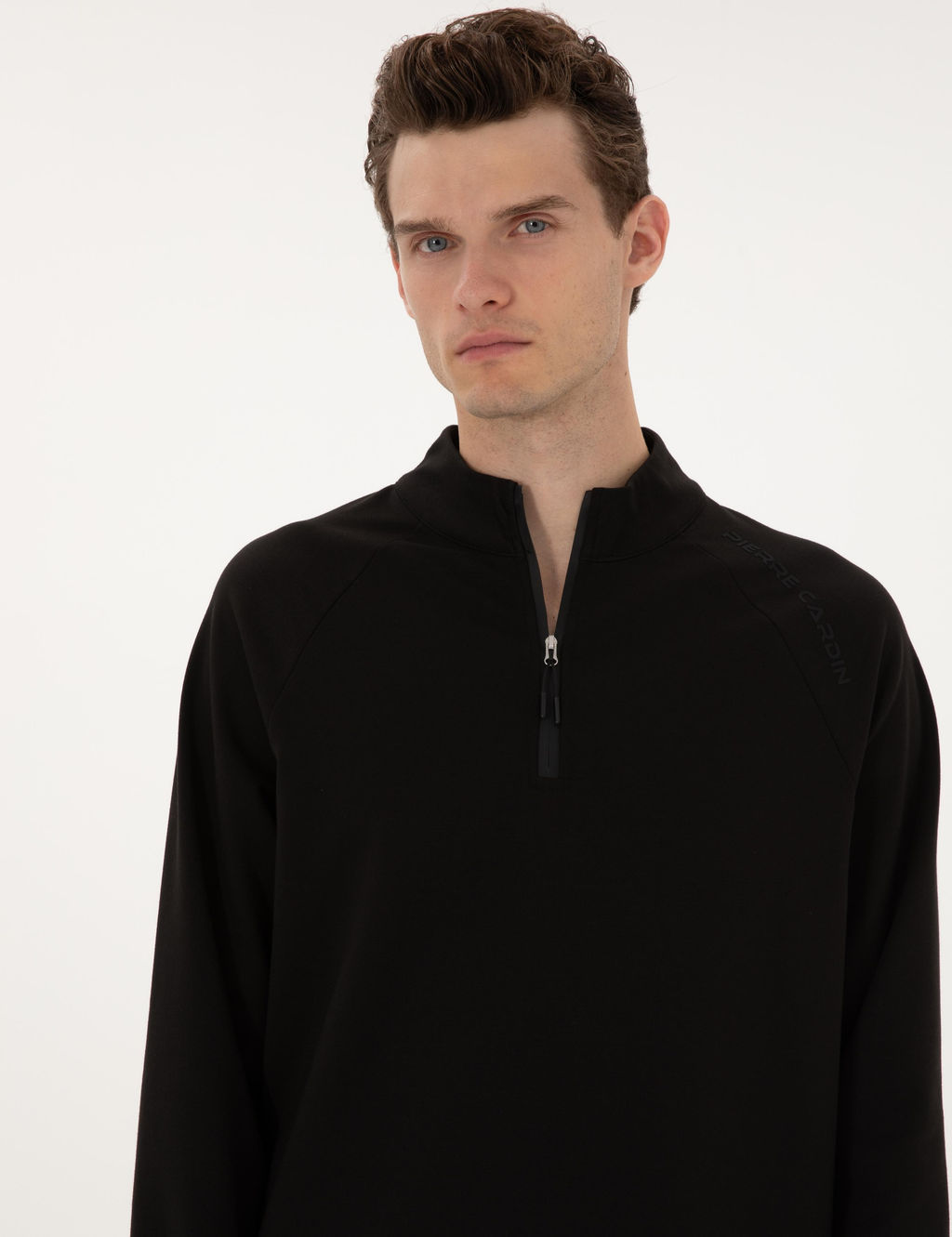 Siyah Regular Fit Sweatshirt - Pierre cardin фото 2
