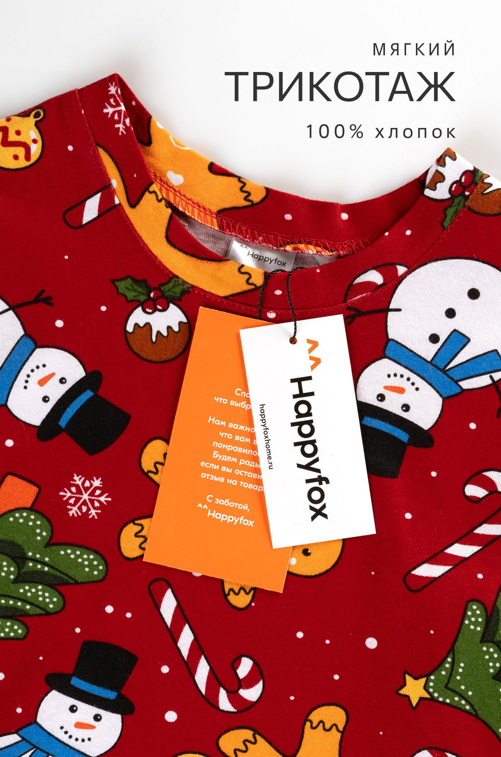 Детская новогодняя пижама Happyfox