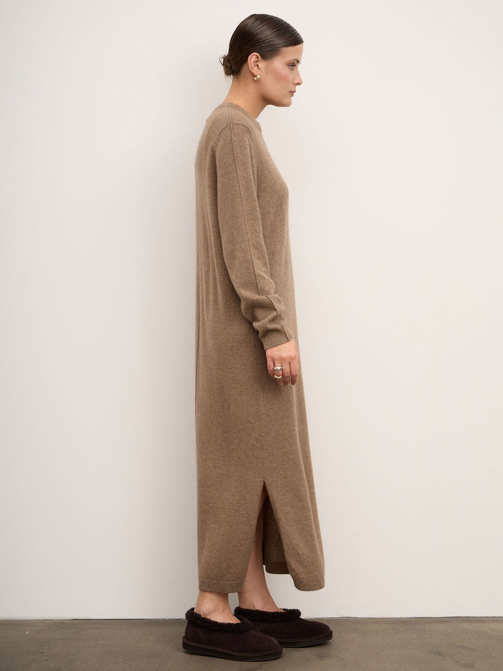 Платье из кашемира 13210 капучино