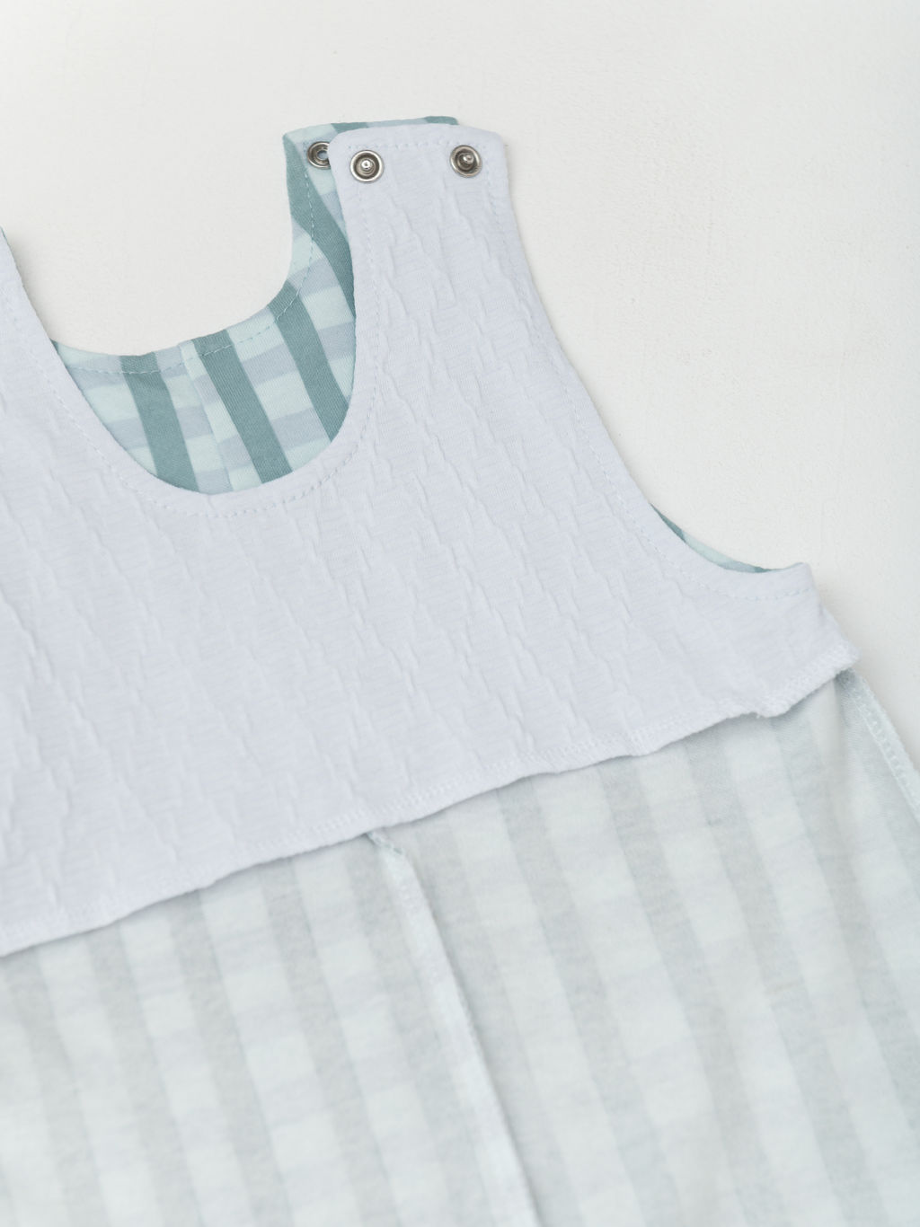 Полукомбинезон 2 шт. комплект, беж/клетка, 672