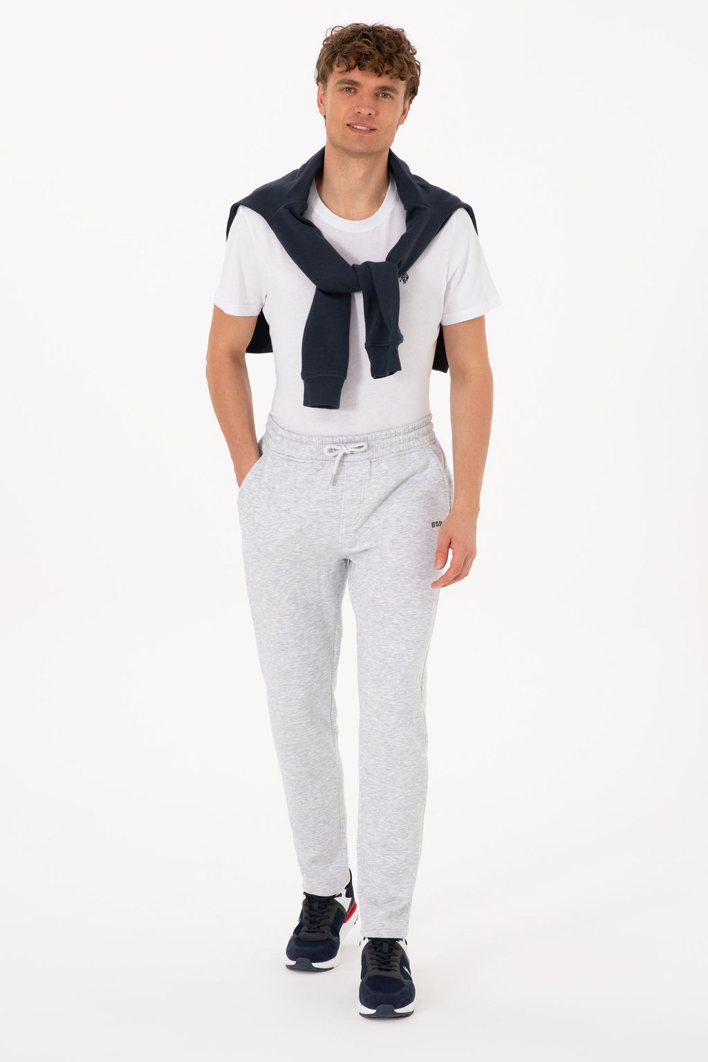 Erkek A__k Gri E_ofman Alt_ Sepette S_rpriz _ndirim - U.s. polo assn фото 3